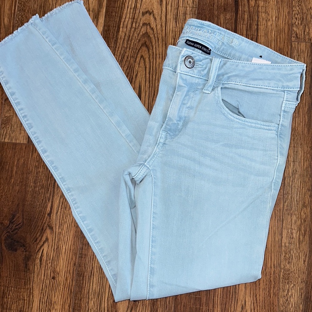American Eagle Raw Hem Jeggings